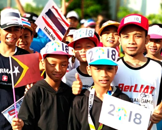  Berlian  School Ikut Arak Obor Asian Games 2022 Pwmu co 