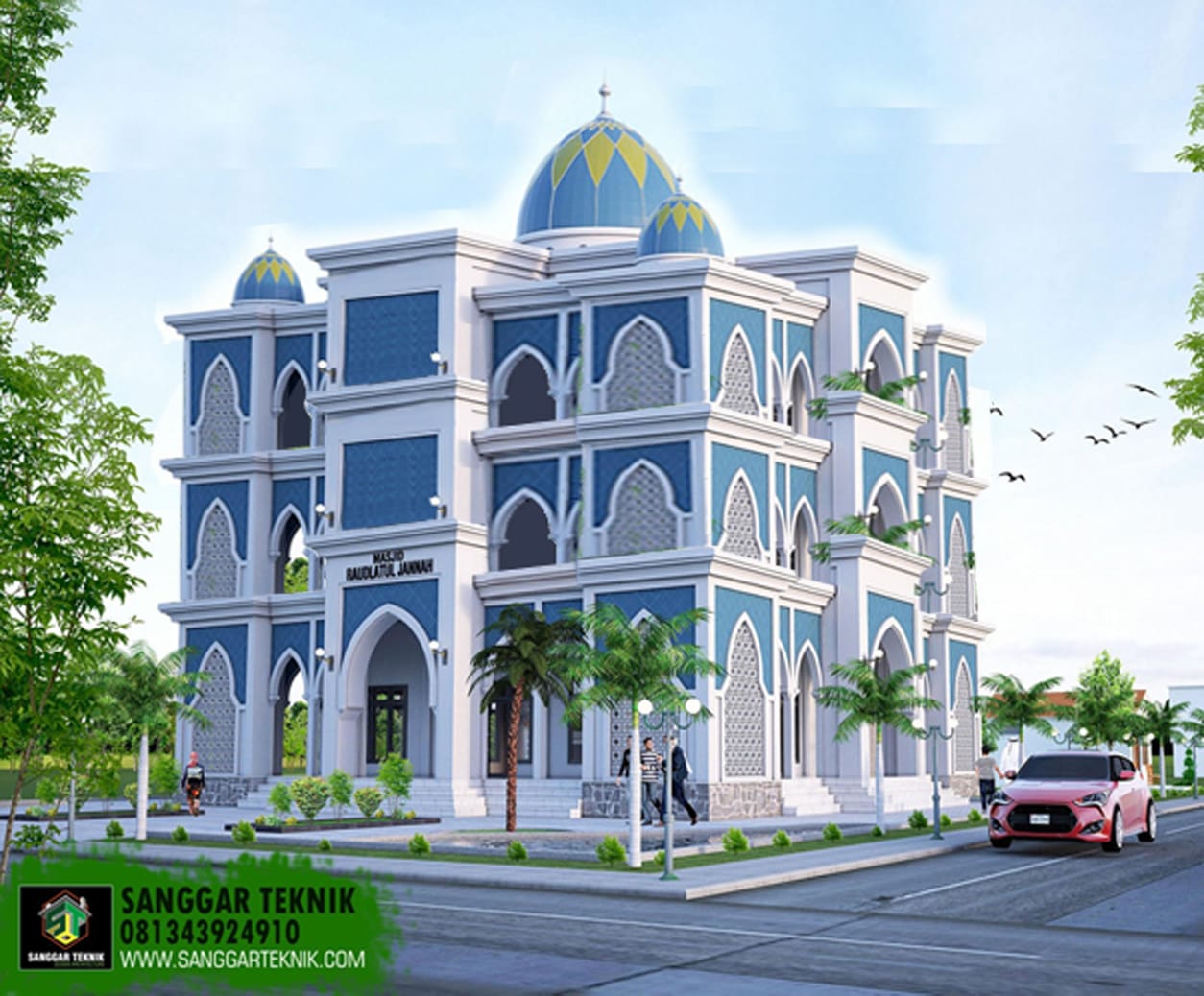 Inilah Masjid Impian Warga Banyutengah Panceng Gresik Pwmuco