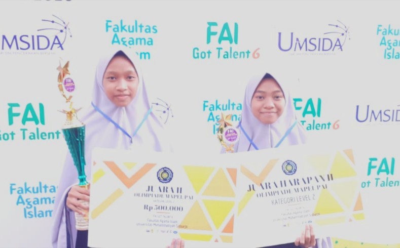 Ponpes Ulul Albab Mojopetung, Dukun, Gresik, berhasil meraih dua piala di FAI Go Talent VI yang digelar Universitas Muhammadiyah Sidoarjo (Umsida), Sabtu (8/2/2020).