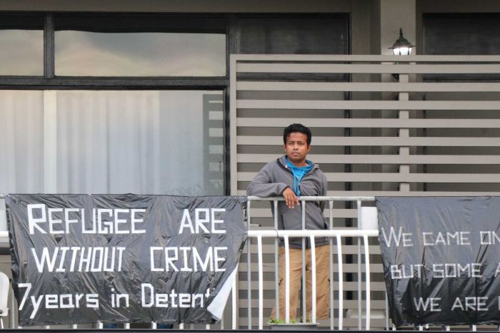 Pengungsi Rohingnya Abdul Sattar di penampungan detensi imigrasi di Brisbane. (foto abc.news)