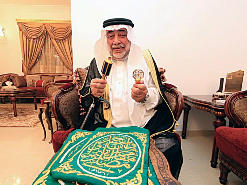 Juru kunci Kakbah Saleh bin Zain Al-Abidin Al-Syaibi. (Arabnews.com)