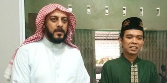 Syekh Ali Jaber bersama Ustadz Abdul Shomad (Foto Instagram UAS)