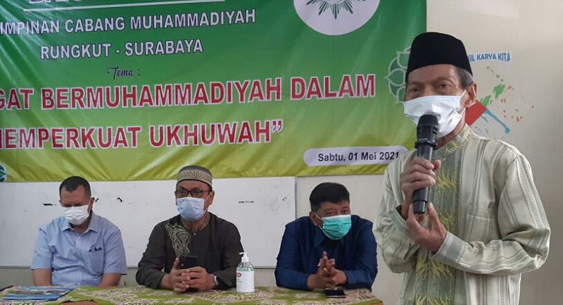 PCM Rungkut menerima amanah untuk mengelola wakaf tanah seluas 252 m2 di Tambaksawah Surabaya untuk pesantren Tahfidz Muhammadiyah.