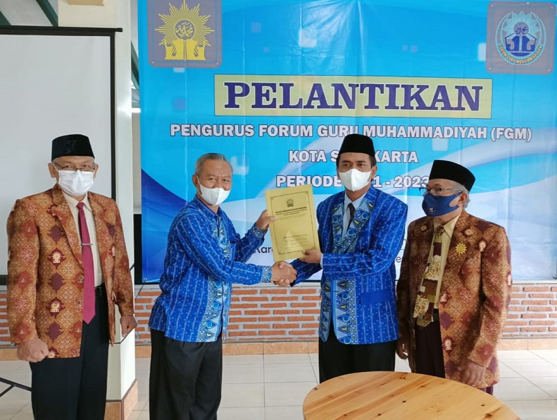 Kepala SMPM PK Kottabarat SurakartaMuhdiyatmoko MPd terpilih pimpin Forum Guru Muhammadiyah (FGM) Solo Periode 2021-2023.