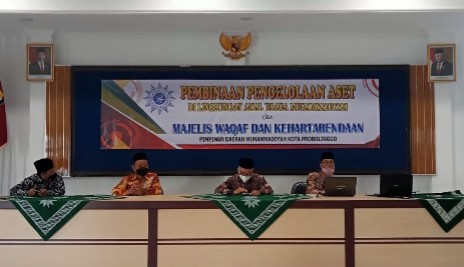 Tanah wakaf harus segera balik nama Muhammadiyah. Hal itu diungkapkan oleh Ketua Pimpinan Daerah Muhammadiyah (PDM) Kota Probolinggo Drs H Masfuk MSi.