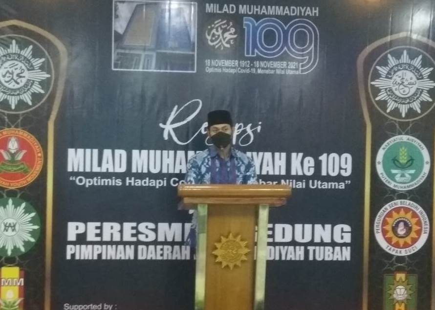 Muhammadiyah Tuban resmikan kantor baru dalam acara Milad Muhammadiyah ke-109 M, yang bertempat di Gedung Dakwah Jalan Pramuka I /10 Tuban.