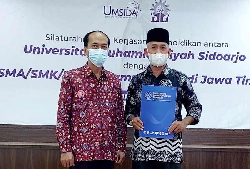 PMB Umsida mengadakan kegiatan silaturahmi dan kerjasama pendidikan dengan SMA/SMK/MA Muhammadiyah Jawa Timur, Kamis (20/1/2022).