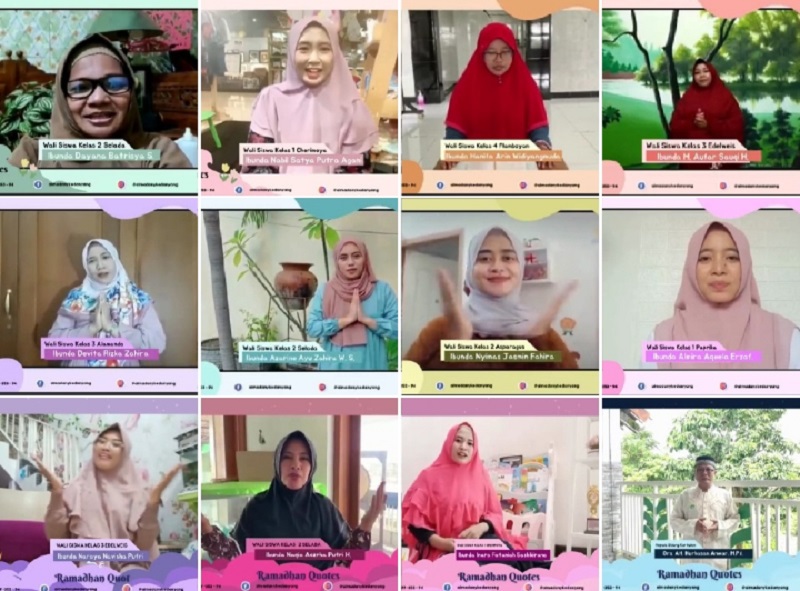 Wali Siswa SD Almadany Bikin Video Kreatif Ramadhan, liputan Mahfudz Efendi kontributor PWMU.CO