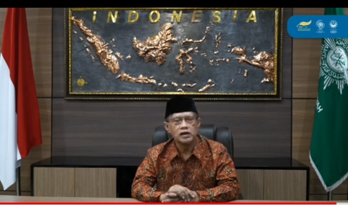 Haedar Nashir memberikan sambutan pada Jambore Media Afiliasi Muhammadiyah (Nely Izzatul/PWMU.CO)
