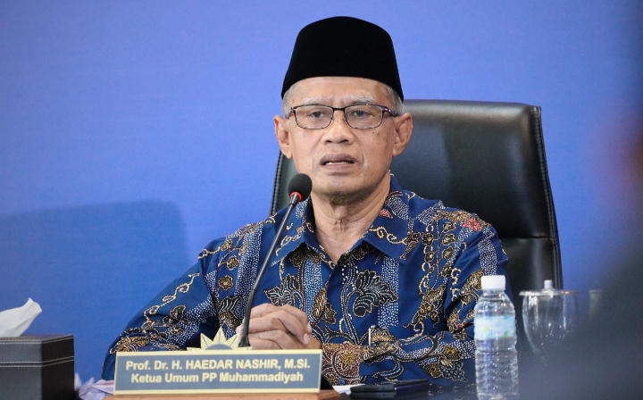Ketua Umum Pimpinan Pusat Prof Dr H Haedar Nashir MSi Sampaikan Selamat Harlah Satu Abad NU (Istimewa/PWMU.CO)