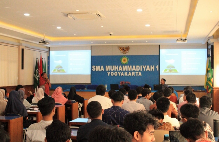 Suasana Pembekalan Mubaligh Hijrah 1444 H SMA Muhi Yogyakarta (Yusron Ardi Darmawan/PWMU.CO)