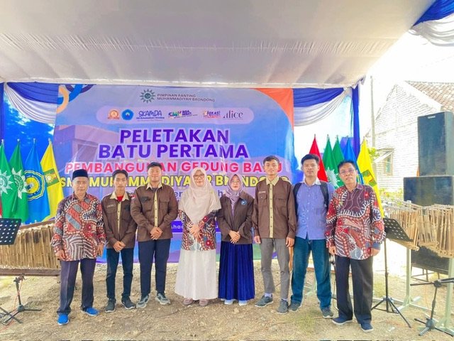 KKNT STIT Muhammadiyah Paciran Hadiri Peletakan Batu Pertama SMK Muhammadiyah 2 Brondong