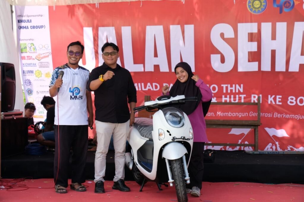 Nomor Kupon 0221 Bikin Geger Jalan Sehat Milad PAM Al Mizan ke-40 Tahun