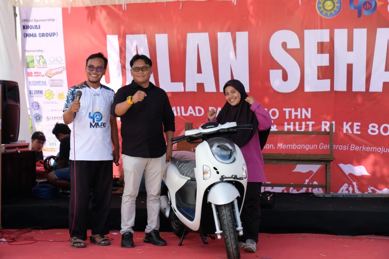 Nomor Kupon 0221 Bikin Geger Jalan Sehat Milad PAM Al Mizan ke-40 Tahun