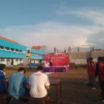 Menyimak Pesan Kepala Kesantrian dalam Pembukaan PHBN Ponpes Almizan Tahfidz Putra