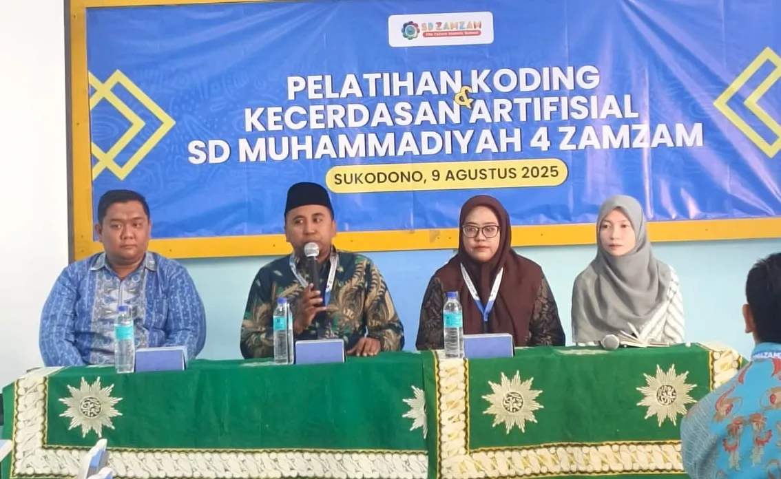 SD Muhammadiyah 4 Zamzam Cetak Guru Inovatif lewat Pelatihan Koding dan Kecerdasan Artifisial