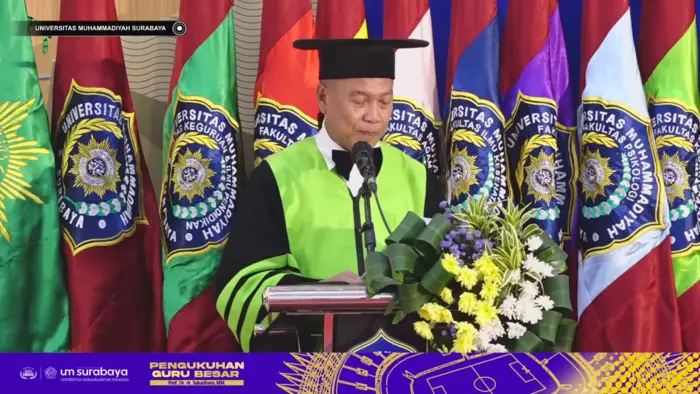 Pengukuhan Guru Besar Prof. Sukadiono: Momentum Kebanggaan UM Surabaya dan Muhammadiyah