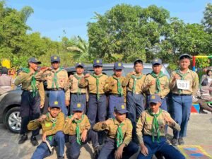 Hut ke-80 RI, SMP Muhammadiyah 22 Mantup Makin Mantap dengan Tim Gerak Jalan Putra