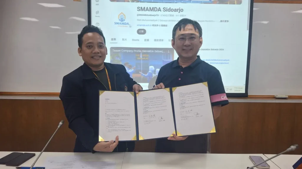 Smamda Sidoarjo Tandatangani MoU dengan National Changhua Senior High School Taiwan