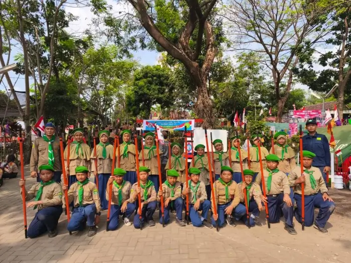 SD Muga Pandaan Bawa Semangat Juang di Scout Camp Festival 2025