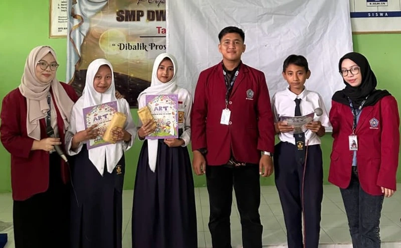 Seni sebagai Pelampiasan, Mahasiswa KKN UM Surabaya Beri Ruang Aman