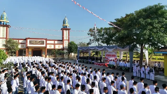PAM Al-Mizan Gelar Upacara Akbar, Rayakan Milad ke-40 Bersamaan dengan HUT ke-80 RI