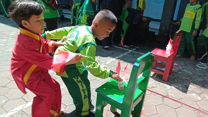 Inilah Keseruan Lomba Hari Kemerdekaan Indonesia ke-80 di SD Muhita Jember