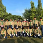Regu HW SD Musaba Tampil Beda di Gerak Jalan HUT RI Babat