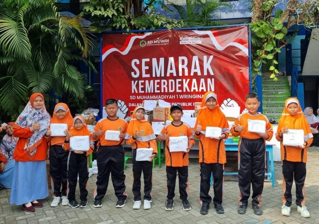 SD Muhammadiyah 1 Wringinanom Meriahkan HUT ke-80 RI dengan Berbagai Lomba