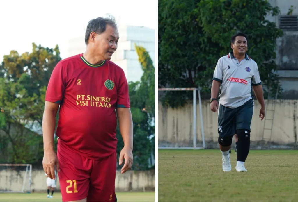 Saat Rektor Turun ke Lapangan: Tawa dan Gol Warnai Laga Persahabatan UM Surabaya vs UMY