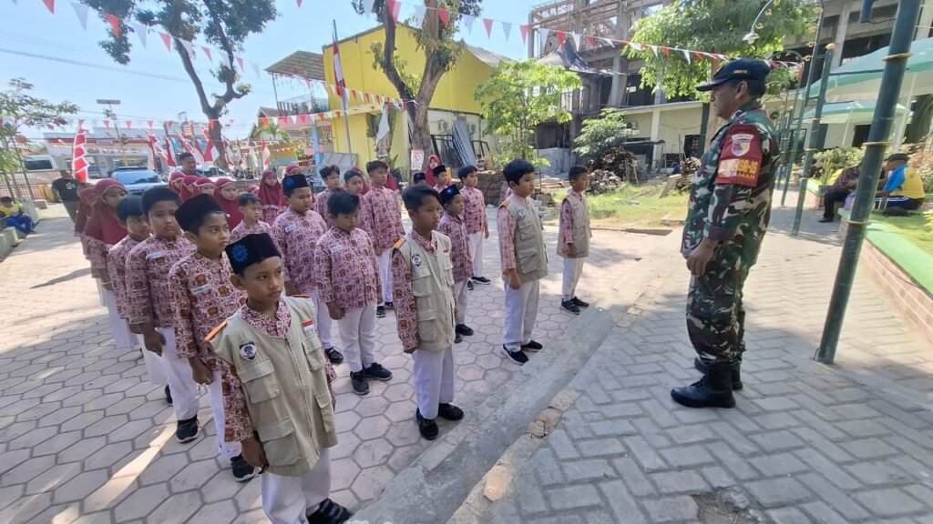 Diklat KODIS Bersama Koramil Paiton, SD MUTU Bentuk Calon Pemimpin Tangguh
