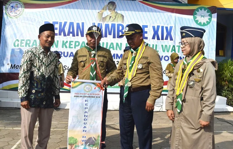 Launching Lagu Meriahkan Pembukaan Jambore HW ke-19 di Perguruan Muhammadiyah Wotan