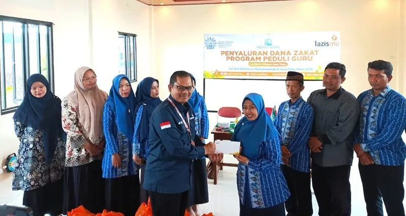 Lazismu Jatim dan Tulungagung Bersinergi Salurkan Dana Zakat untuk Program Peduli Guru