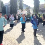 Pererat Silaturahmi, SD Muhammadiyah 1 dan KB-TK ABA Menganti Gelar Senam Bersama