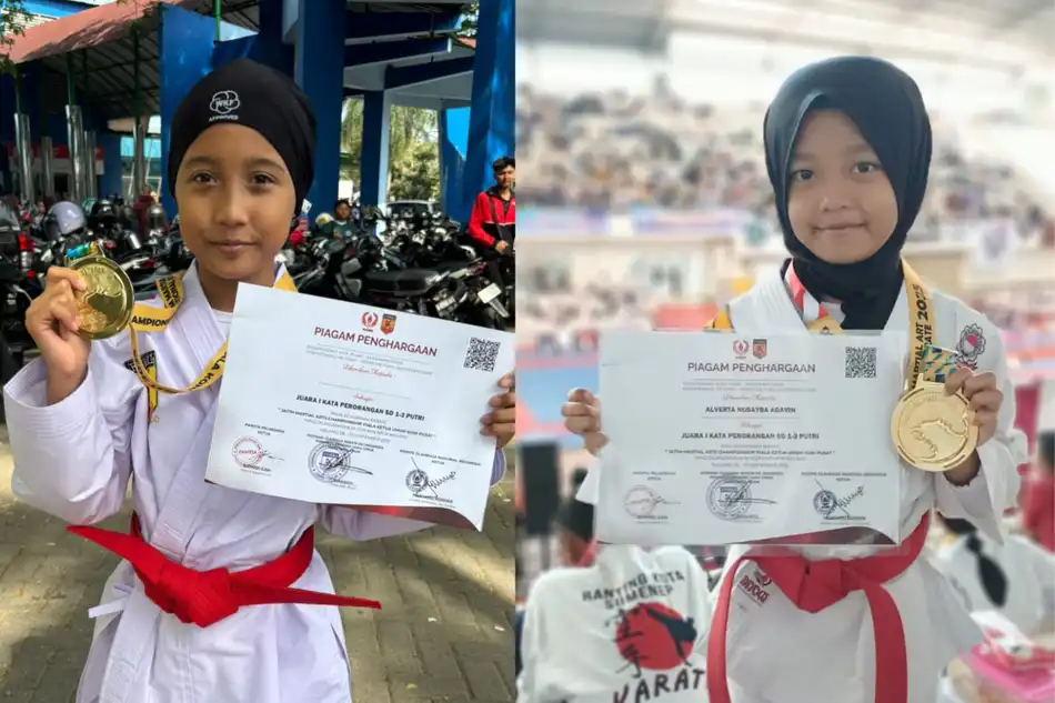 Dua Siswa Mumtas Raih Emas Jatim Martial Arts Championship