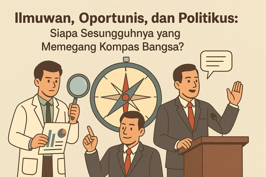 Ilmuwan, Oportunis, dan Politikus: Siapa Sesungguhnya yang Memegang Kompas Bangsa?