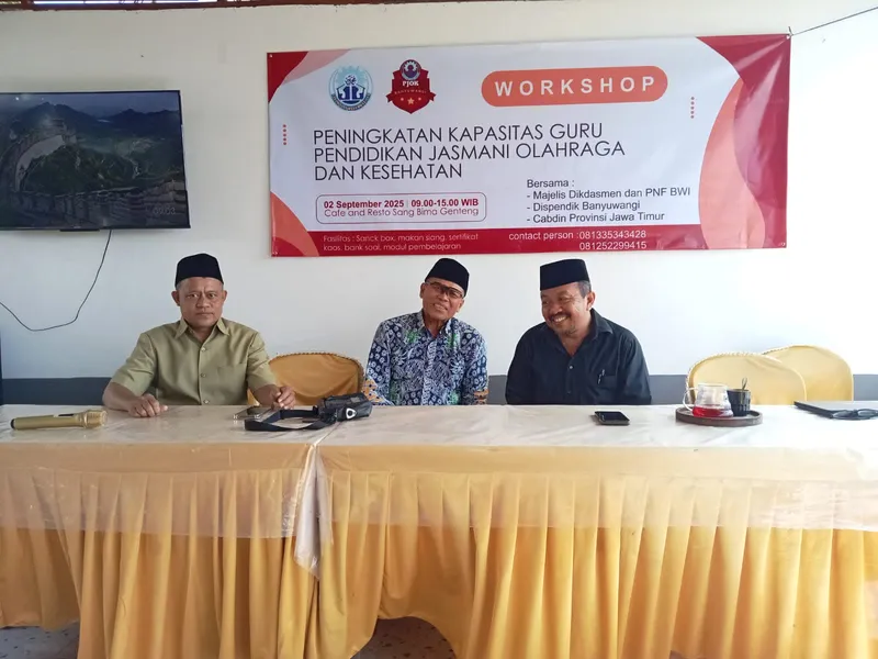 Gandeng FGM Banyuwangi MPK Genteng Gelar Worksop Guru Mapel PJOK