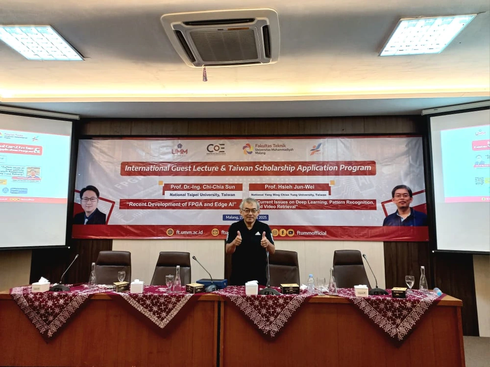 Gandeng Kampus Taiwan, Teknik UMM Dalami Metode Cepat Penggunaan Robot dan AI