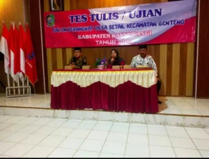Ketua PRM Jalen Turut Memantau Tes Tulis Calon Perangkat Desa Setail