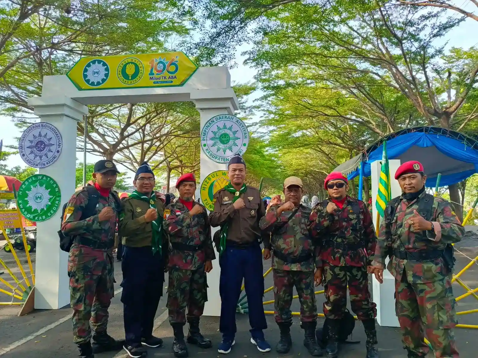 Pasukan KOKAM Bantu Sukseskan Acara Pelantikan Hizbul Wathan Kabupaten Kediri