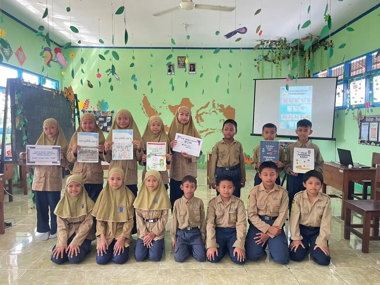 IPM Kids MI Muhammadiyah 3 Doudo Gelar Pemilihan dengan Media Digital