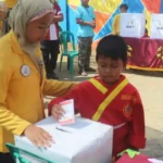 Tahun Ketiga, Sekolah Kreatif Menganti Sukses Gelar Pemilu Raya IPM Kids