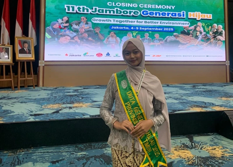 Almira, Siswa Smamda Sidoarjo Jadi Duta Jambore Hijau Nasional 2025