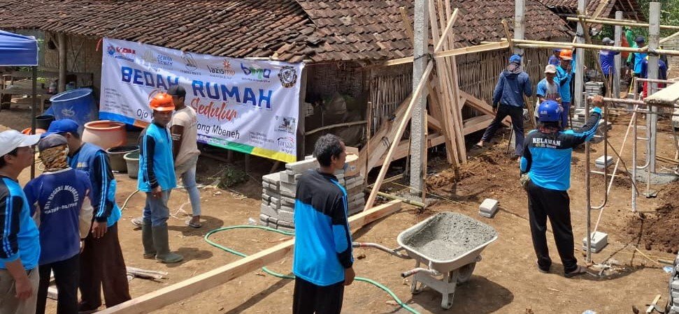 Gotong Royong Lazismu Blitar, Wujudkan Hunian Layak untuk Sedulur di Wates