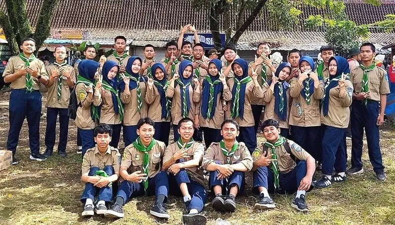 HW SMK Muda Genteng Antusias Ikuti Apel Akbar Hari Pramuka ke-64