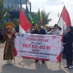 Muhammadiyah dan NU Warulor Bersatu Gelar Karnaval HUT ke-80 RI