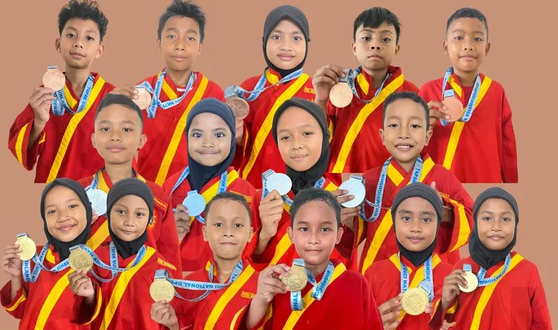 Mimdaka Borong 15 Medali di Kejuaraan Tapak Suci Tingkat Nasional