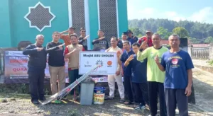 Syukuri Milad Pertama, BikersMu Blitar Adakan Bakti Sosial di Masjid Abu Sholeh