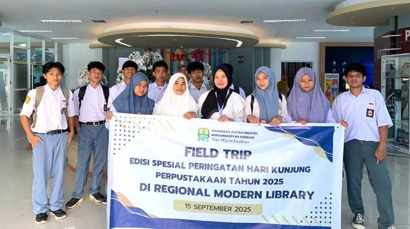 Peringati Hari Kunjung Perpustakaan, Mahadistra Gelar Field Trip ke Regional Modern Library