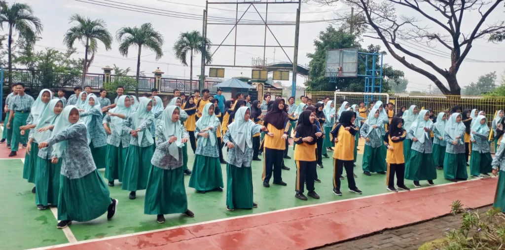 Ciptakan Generasi Sehat dan Berkarakter, Smamuga Tulangan Rutin Gelar Senam Anak Indonesia Hebat
